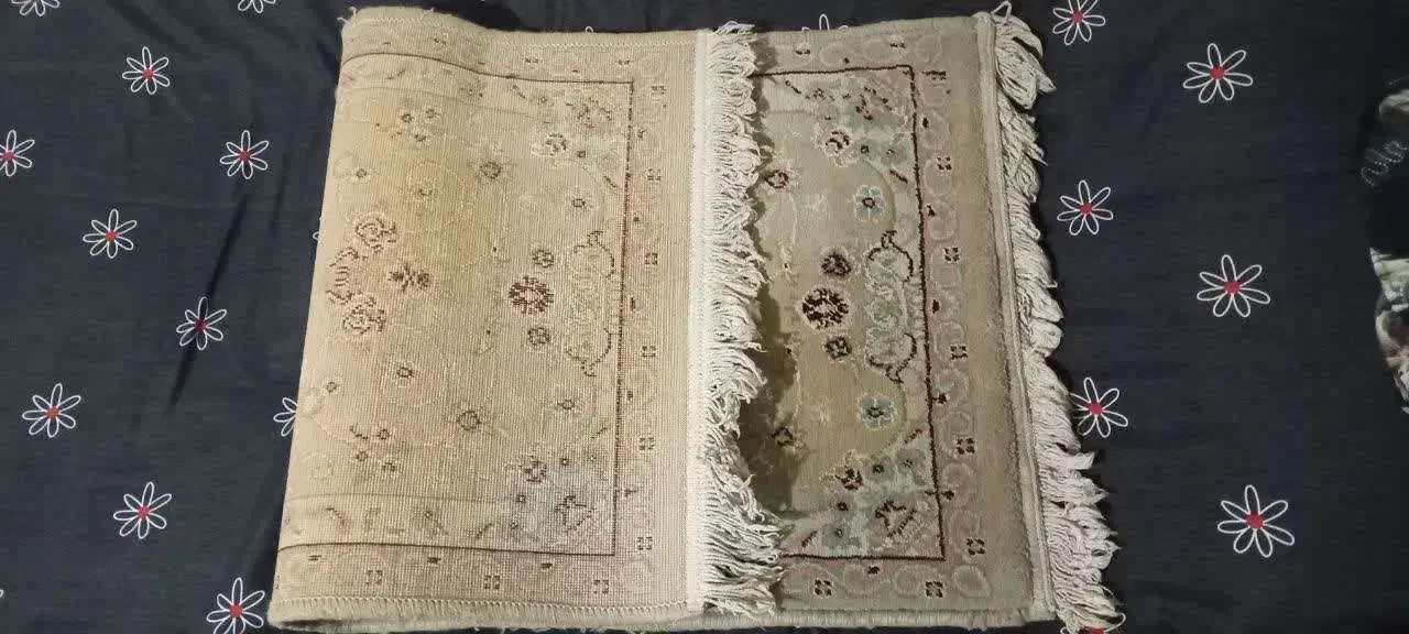 فرش کوچک پادری کرم رنگ ماشینی،تمیز و سالم|پادری|تهران, ستارخان|دیوار