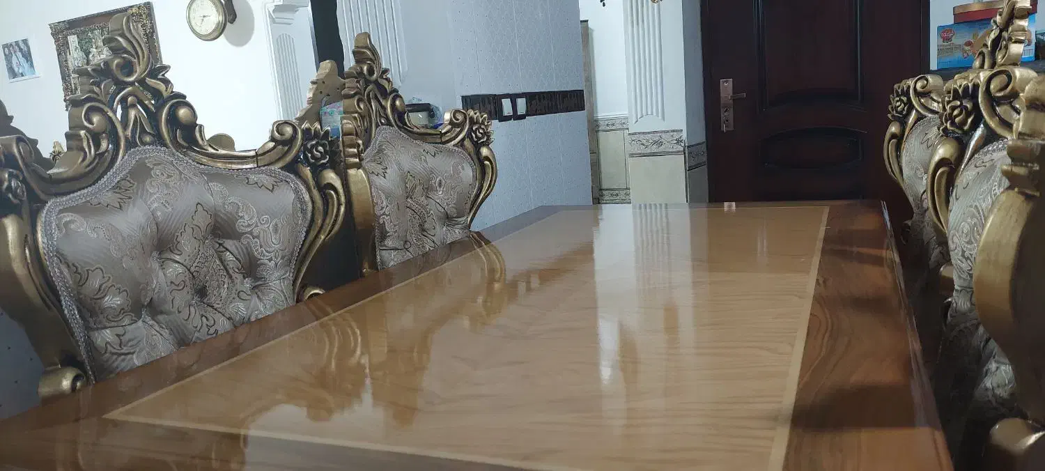 میز و صندلی ناهارخوری ۴ نفره سلطنتی|میز و صندلی غذاخوری|سپیدان, |دیوار