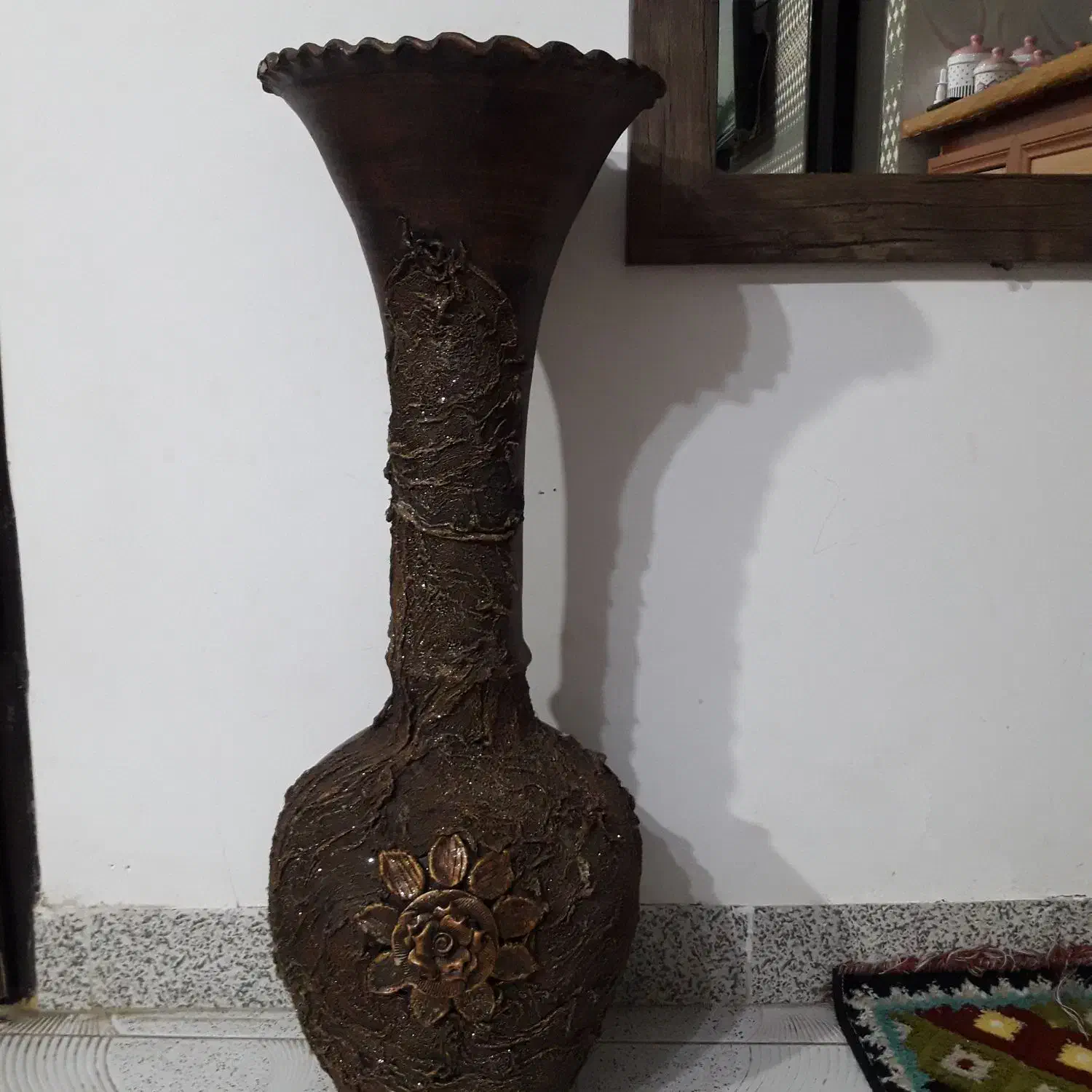 گلدان سفالی|صنایع دستی و سایر لوازم تزئینی|رشت, سلیمانداراب|دیوار