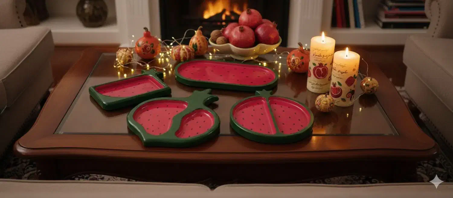 یلدایی متفاوت با ظروف پذیرایی یلدایی|صنایع دستی و سایر لوازم تزئینی|بندرعباس, |دیوار