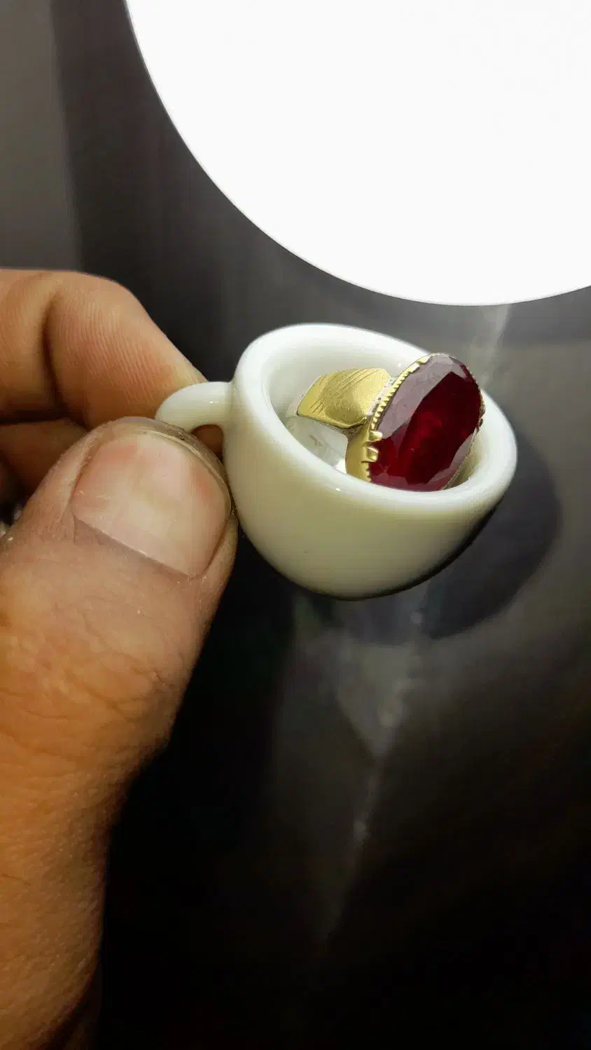 انگشتر یاقوت قدیمی|جواهرات|کرمانشاه, |دیوار