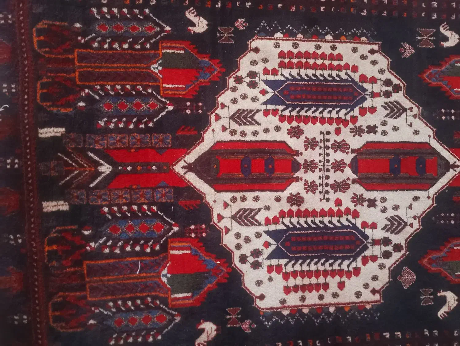 قالی محلی|فرش|سیرجان, |دیوار