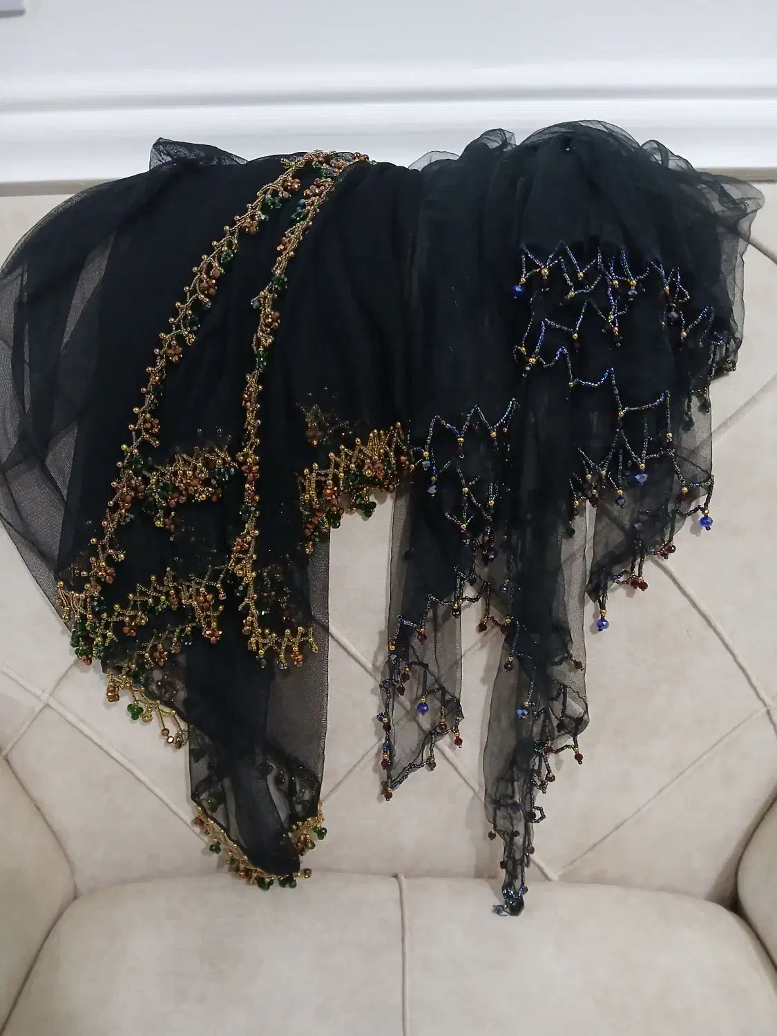 دوخت روسری محلی|لباس|یاسوج, |دیوار