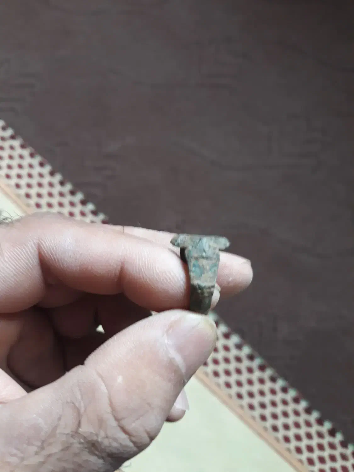 انگشترقدیمی سلجوقی بازنگوله سلجوقی|کلکسیون اشیاء عتیقه|گنبد کاووس, |دیوار