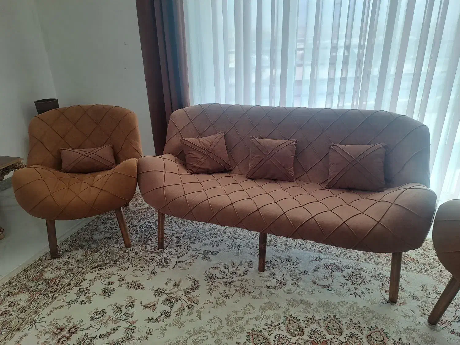 مبلمان هفت نفره در حد نو|مبلمان خانگی و میز عسلی|دورود, |دیوار