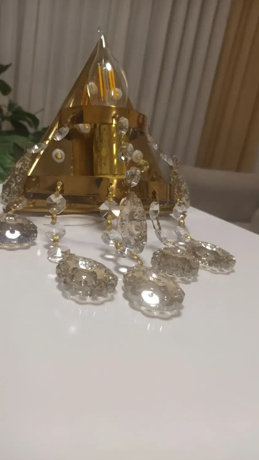 یک جفت دیوارکوب کریستالی|لوستر و چراغ آویز|مشهد, ارشاد|دیوار