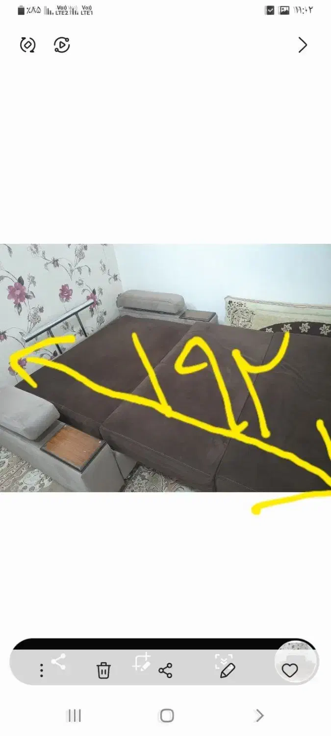 مبل تختخواب شو، تخت تاشو|تخت و سرویس خواب|مشهد, هفده شهریور|دیوار