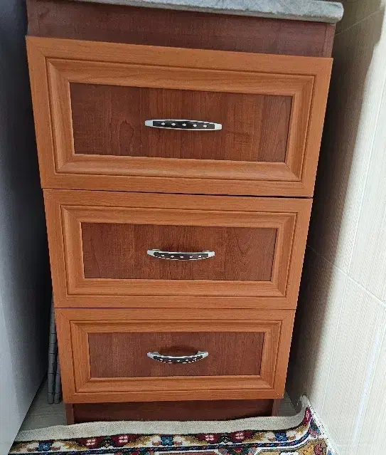 کابینت ام دی اف سالم، در حد نو ، همراه سنگ سماور|جاکفشی، کمد، دراور|سنندج, |دیوار