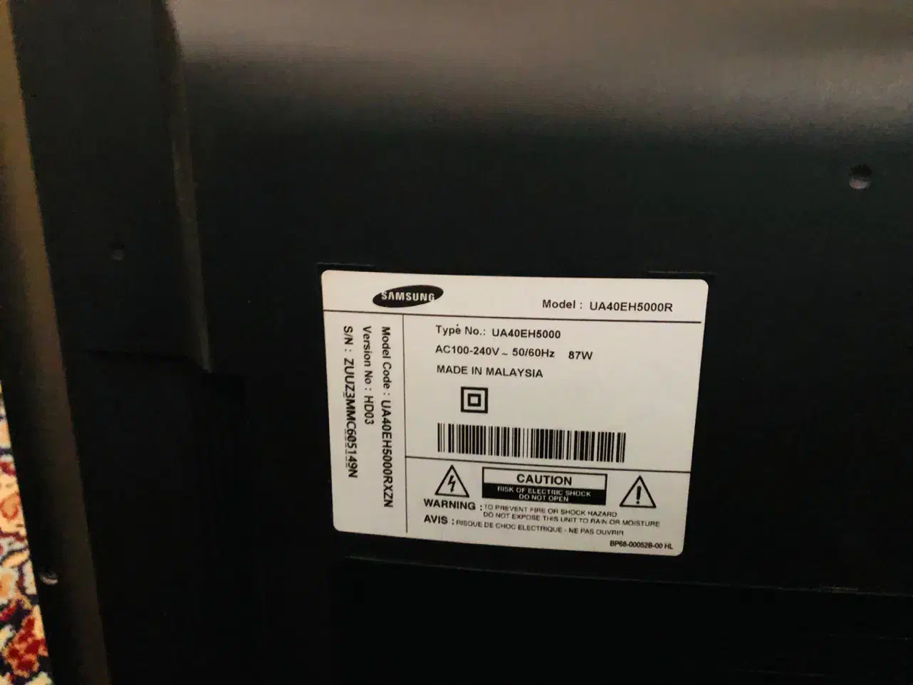 تلویزیون سامسونگ ۴۰اینچ سالم|تلویزیون و پروژکتور|کرمان, |دیوار