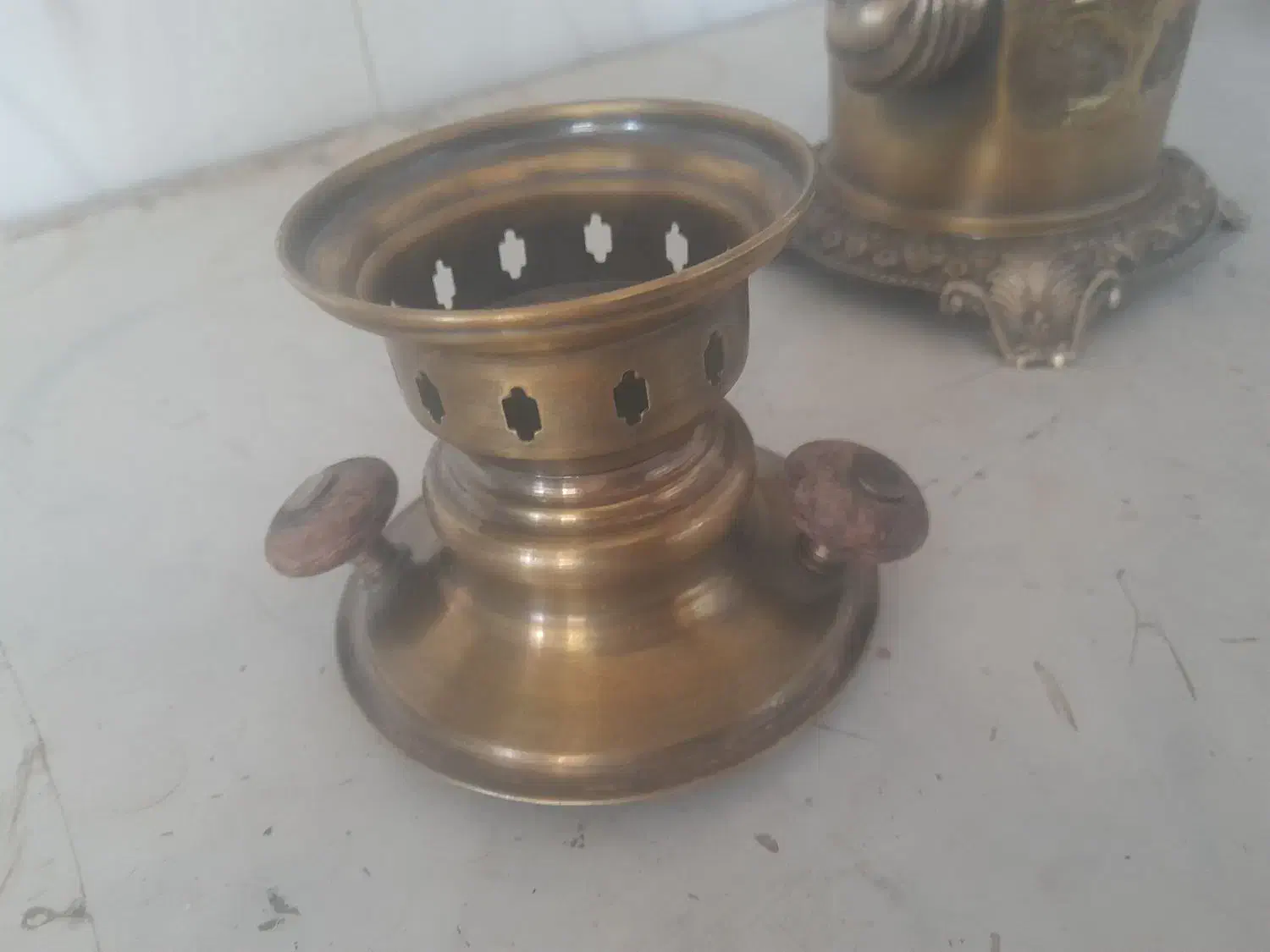 سماور زقالی خیلی قدیمی|کلکسیون اشیاء عتیقه|نیشابور, ریوند|دیوار