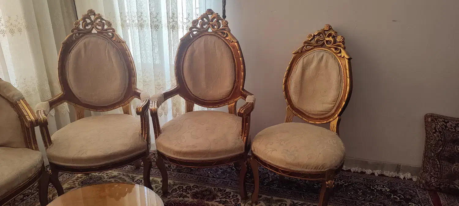 مبلمان سلطنتی|مبلمان خانگی و میز عسلی|اردکان, |دیوار