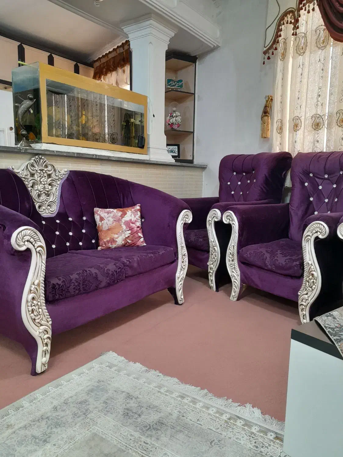 مبل هفت نفره به همراه جلو مبلی و ۴ عددعسلی|مبلمان خانگی و میز عسلی|نظرآباد, نظرآباد|دیوار