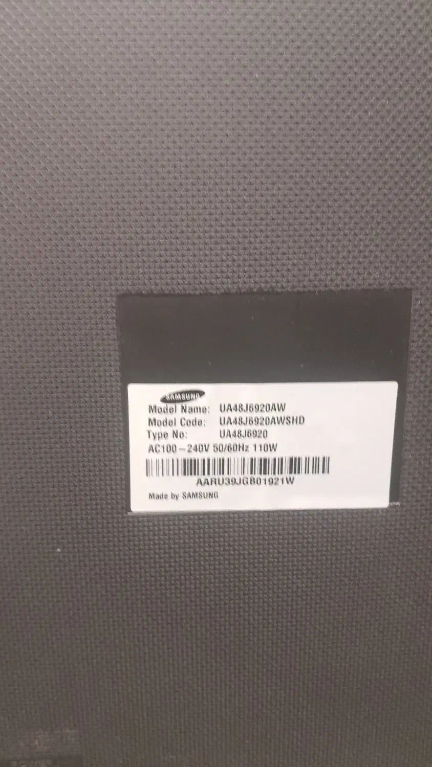 تلویزیون ۴۸ اینچ سامسونگ نیاز مند تعمیر|تلویزیون و پروژکتور|مشهد, جاهد شهر|دیوار