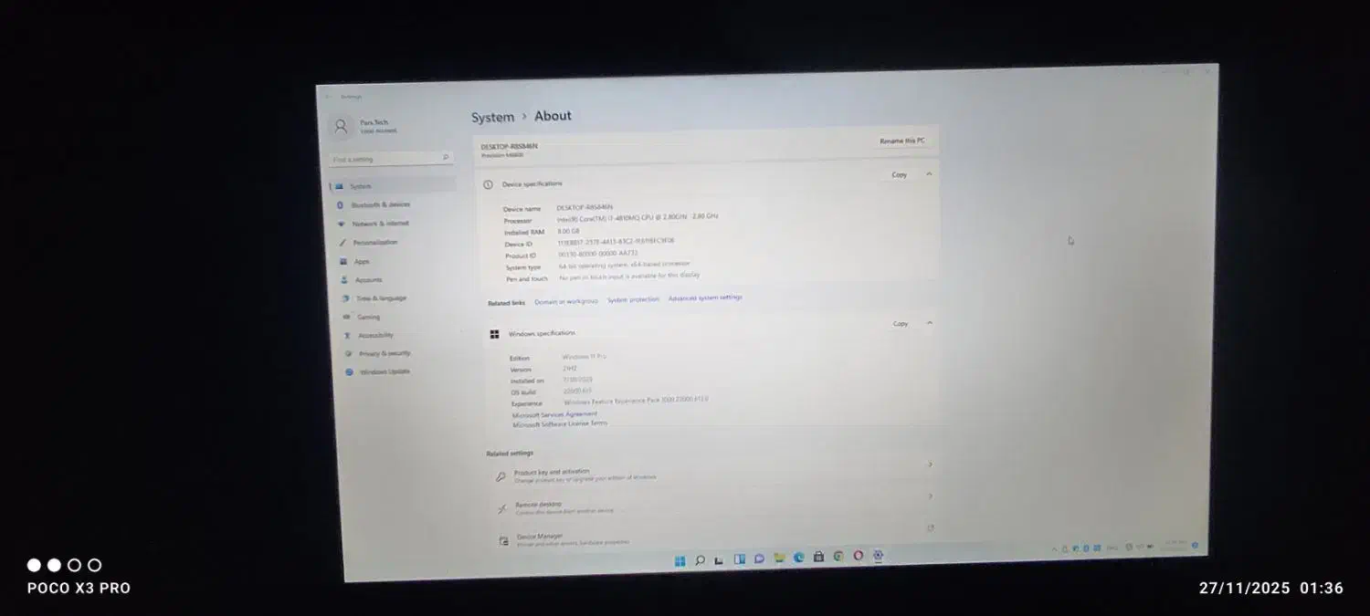 لب تاب corei7 نسل 7|رایانه همراه|اهواز, زیتون کارمندی|دیوار