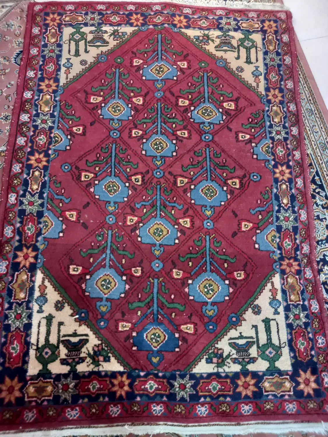 زرنیم کهنه قدیمی سالم سلامت رنگ روناس|فرش|پردیس, فاز ۲|دیوار