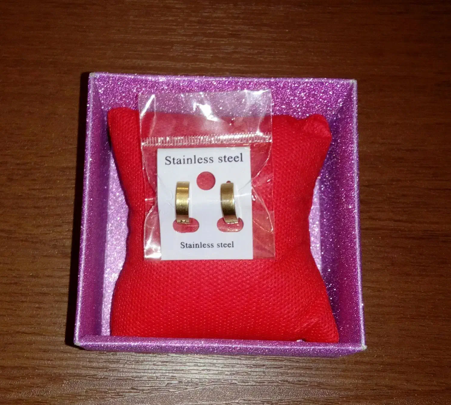 گوشواره استیل ضد حساسیت رنگ ثابت طلایی|بدلیجات|تهران, جنتآباد جنوبی|دیوار