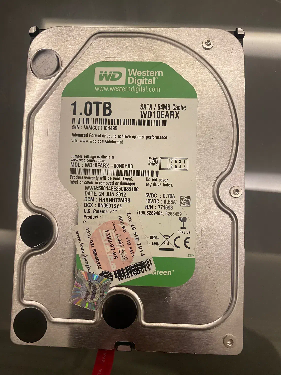 هارد یک ترا وسترن دیجیتال|قطعات و لوازم جانبی رایانه|ارومیه, |دیوار