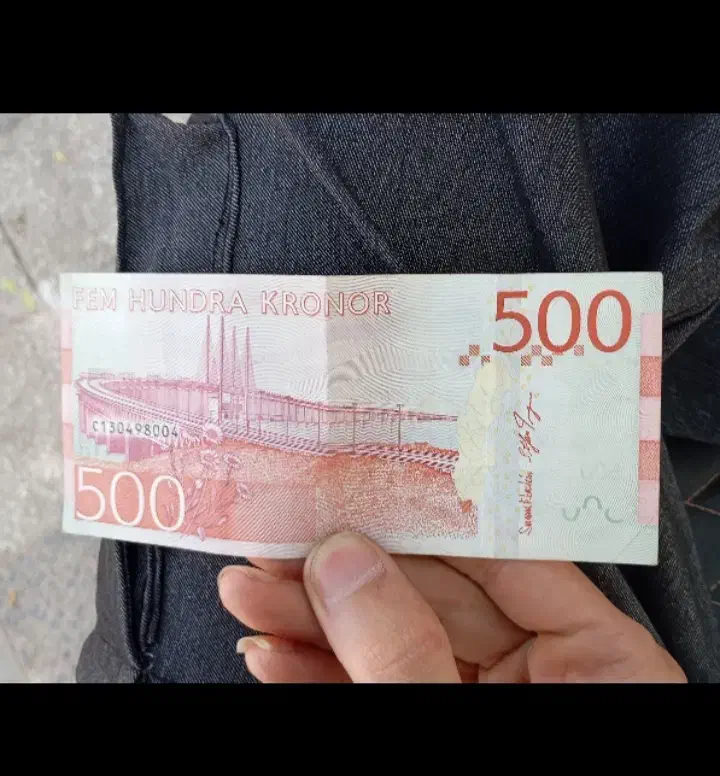 پونصدکرون سوئد اسکناس کلکسیونی|کلکسیون سکه، تمبر، اسکناس|یزد, |دیوار