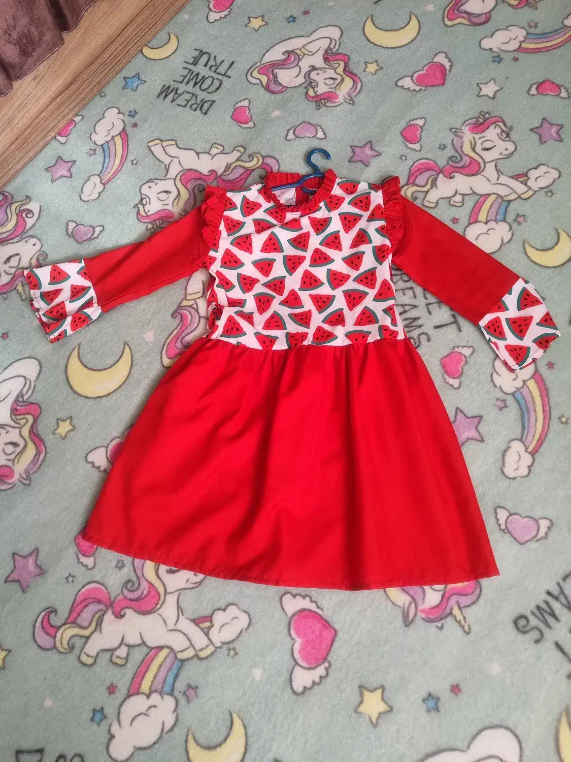 پیراهن یلدای در حد نو|کفش و لباس بچه|ملایر, |دیوار