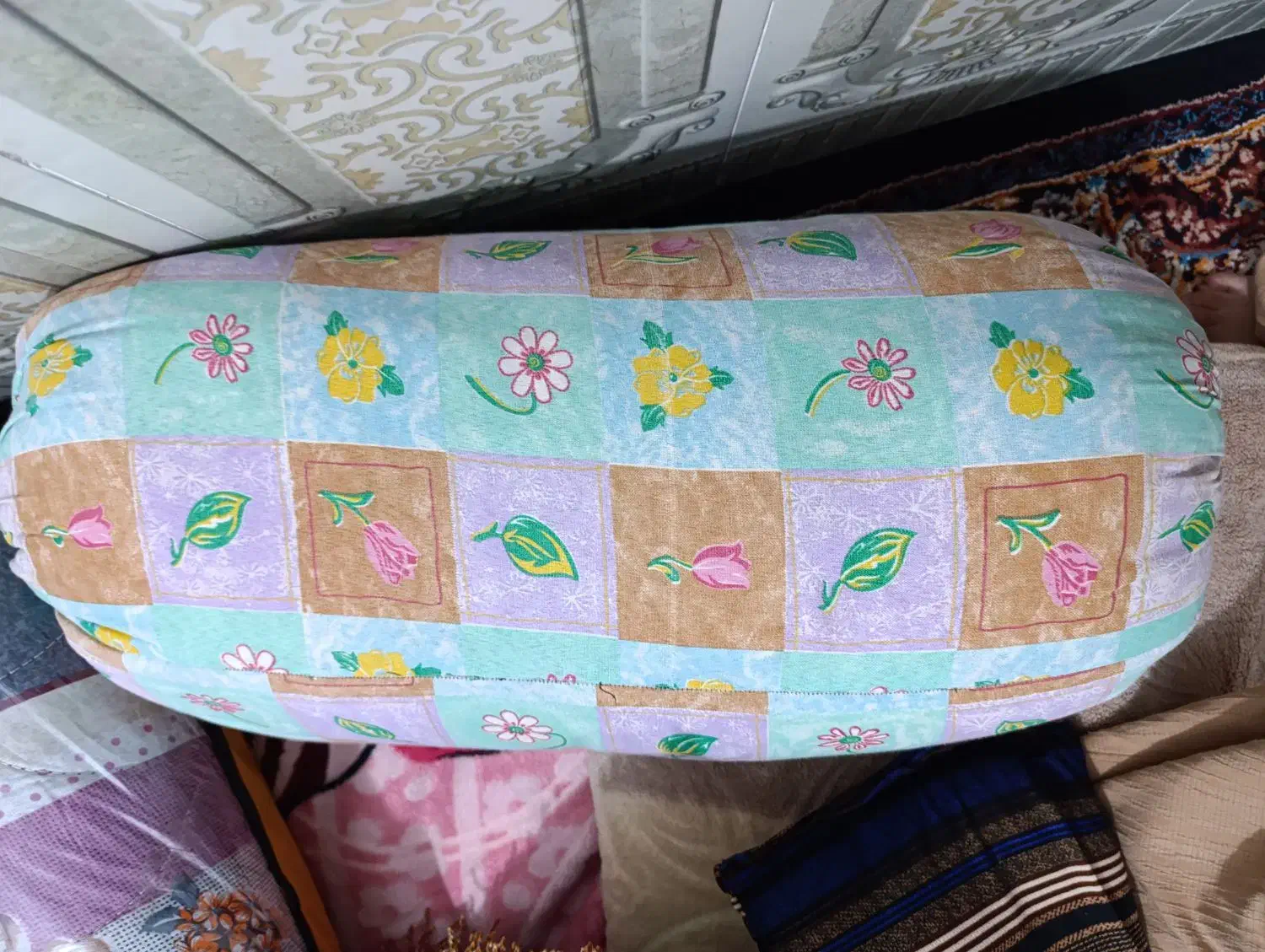 پتو گلبافت دونفره خیلی ضخیم در حد نو|رختخواب، بالش، پتو|بندر ماهشهر, |دیوار