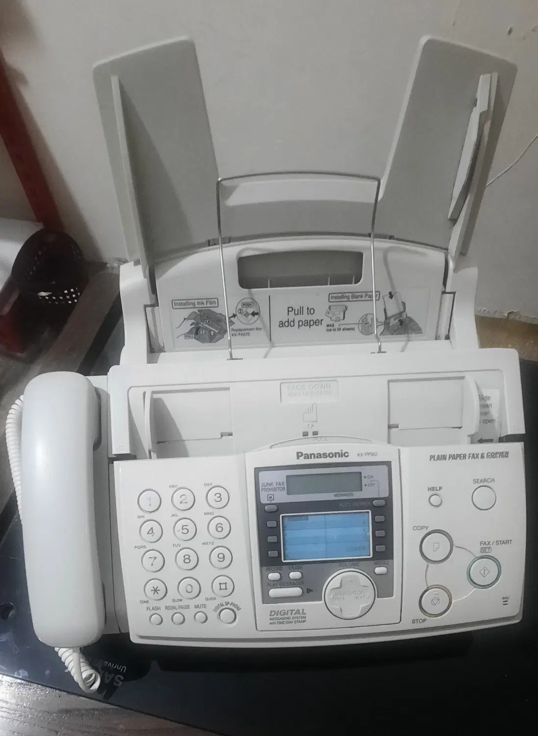 تلفاکس پاناسونیک مدل KX-FP362 و تلفن رومیزی زیمنس|پرینتر، اسکنر، کپی، فکس|تهران, حکمت|دیوار