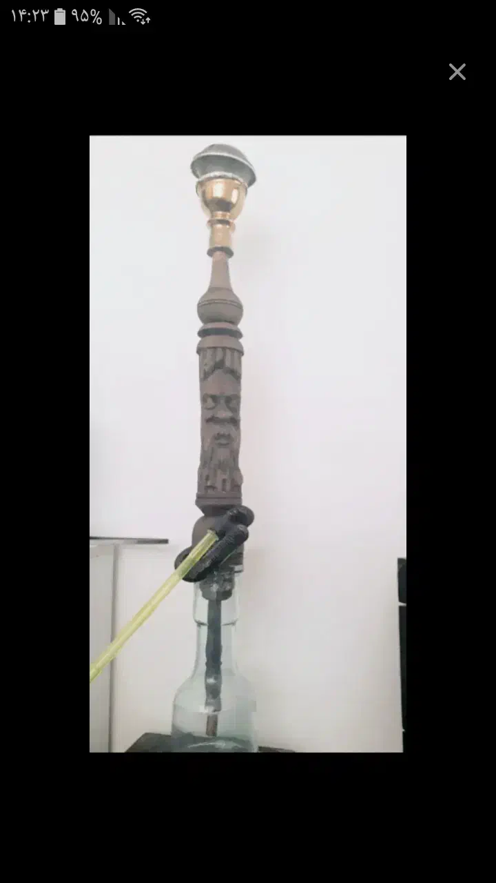 قلیون تنه چوبی گردو درحد|زیورآلات و اکسسوری|ورامین, ورامین|دیوار