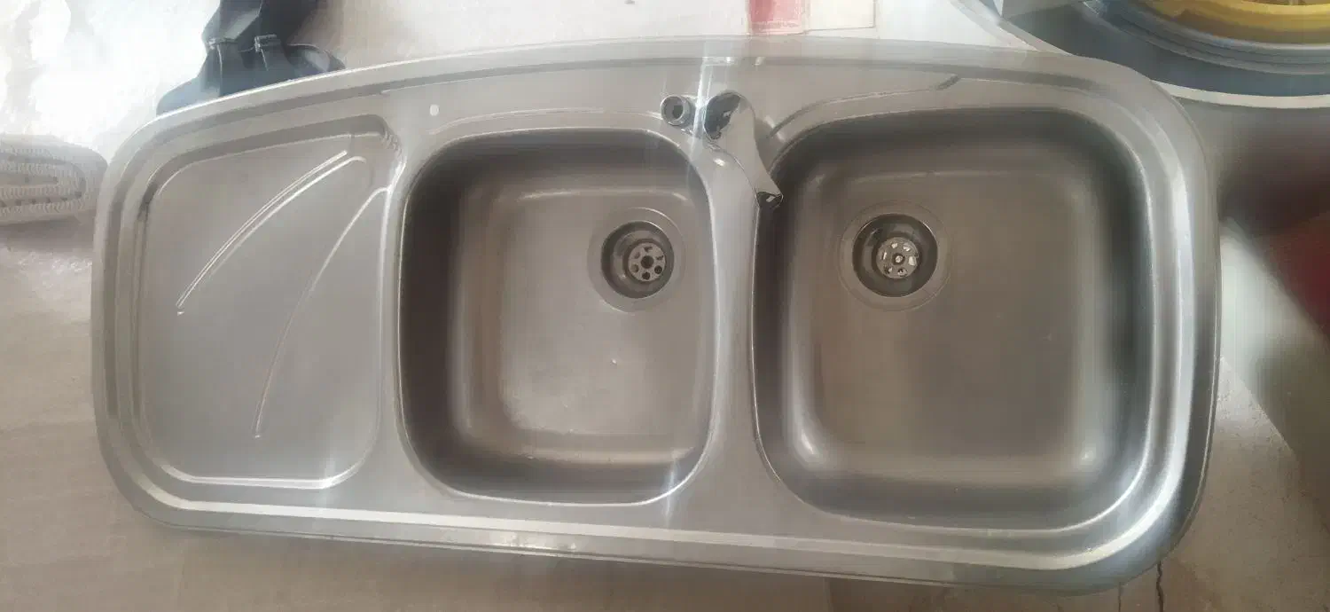 سینک ظرفشویی|آب‌چکان و نظم‌دهنده ظروف|قم, علی آباد سعدگان|دیوار