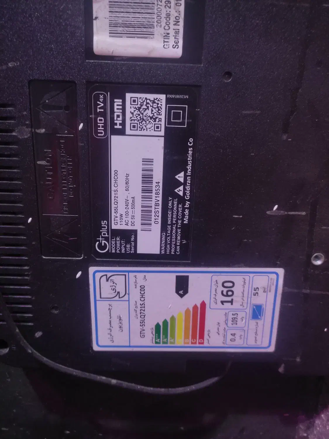 تلویزیون|تلویزیون و پروژکتور|قم, نیروگاه|دیوار