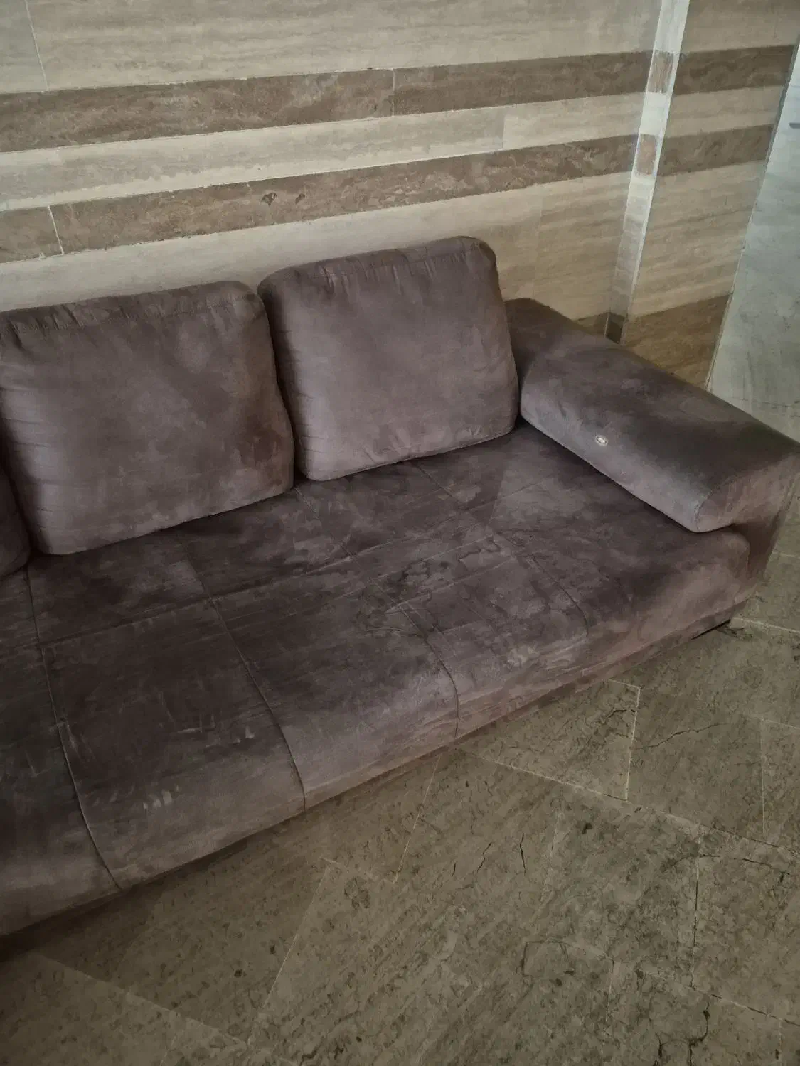 مبل L شکل قهوه ای|مبلمان خانگی و میز عسلی|تهران, گلاب دره|دیوار