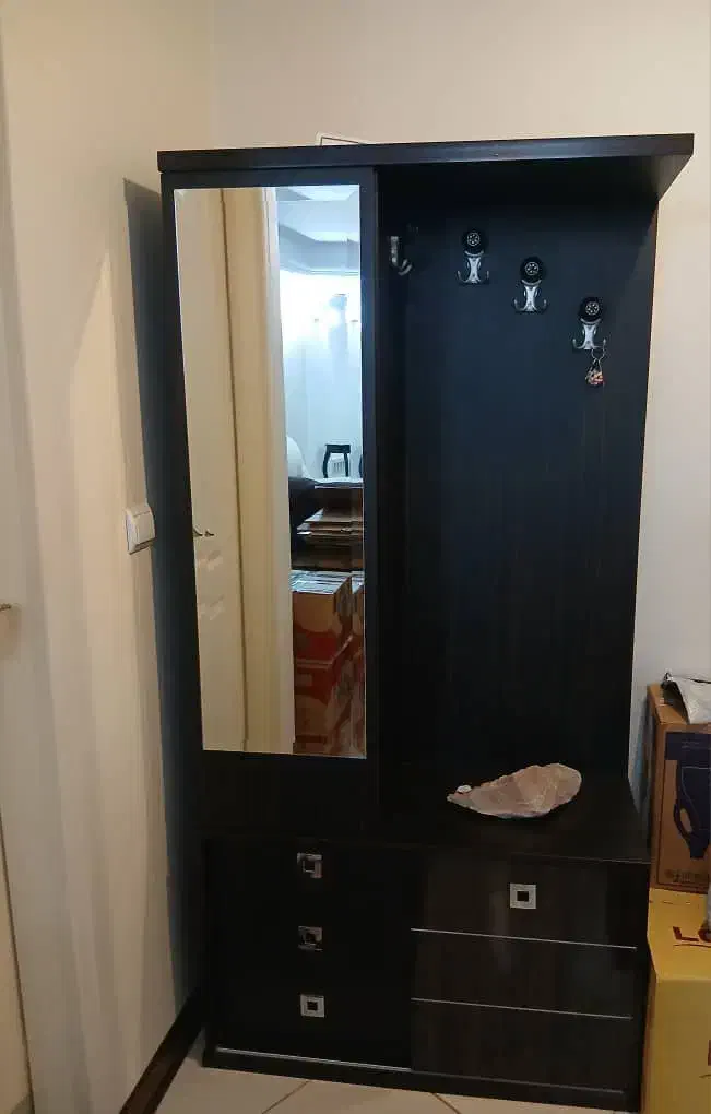 جاکفشی جا لباسی|جاکفشی، کمد، دراور|پاکدشت, پاکدشت (مامازند)|دیوار