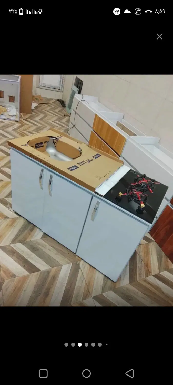 ست سینک کابینت گاز دو شعله میلان صحفه دار|مصالح و تجهیزات ساختمان|تهران, شمشیری|دیوار