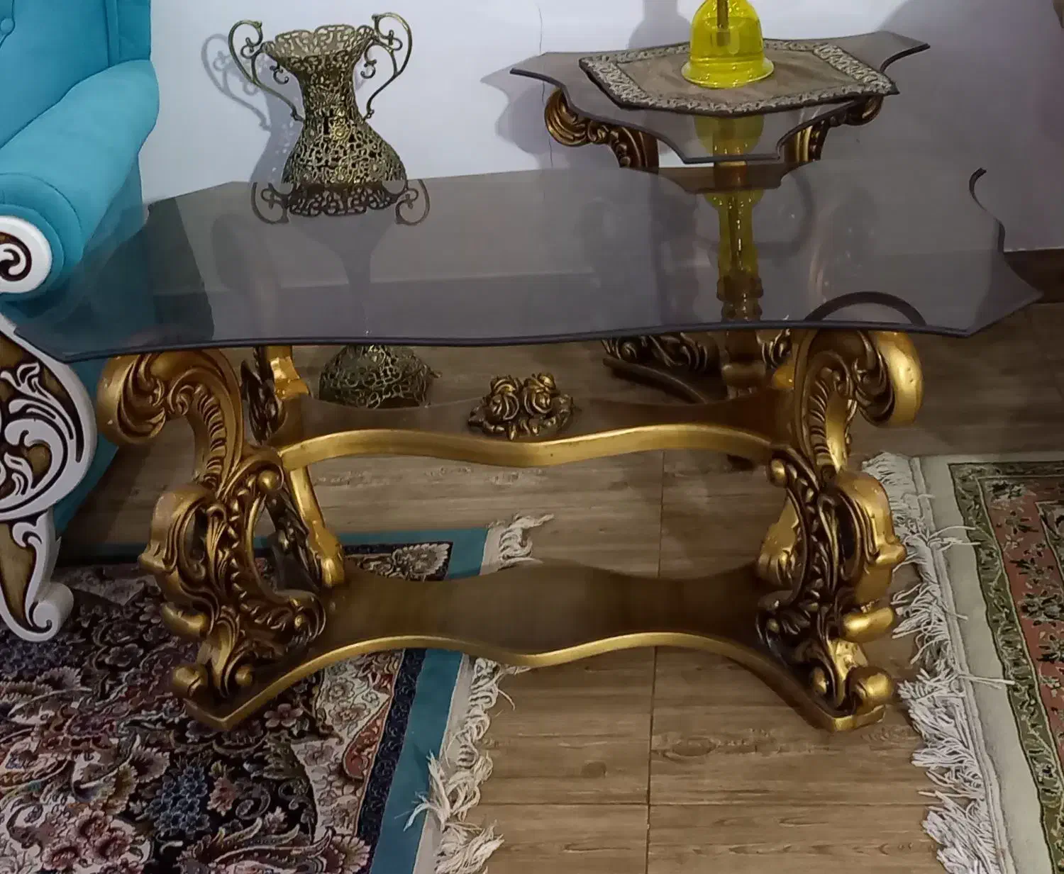 مبل 7 نفره همراه با عسلی|مبلمان خانگی و میز عسلی|گرمسار, |دیوار