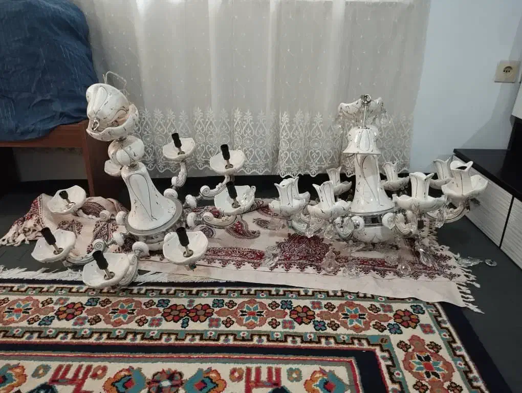 لوستر سالم|لوستر و چراغ آویز|آمل, |دیوار