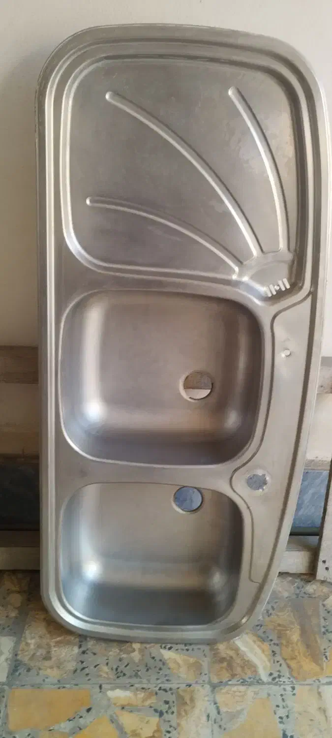 سینگ ظرفشویی دولنگه گودتوکارتمیزسالم زیر|مصالح و تجهیزات ساختمان|رشت, امین الضرب|دیوار