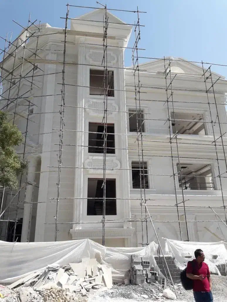 سیمانکاری نمای رومی شسته|خدمات پیشه و مهارت|کاشان, میدانگاه آقا|دیوار