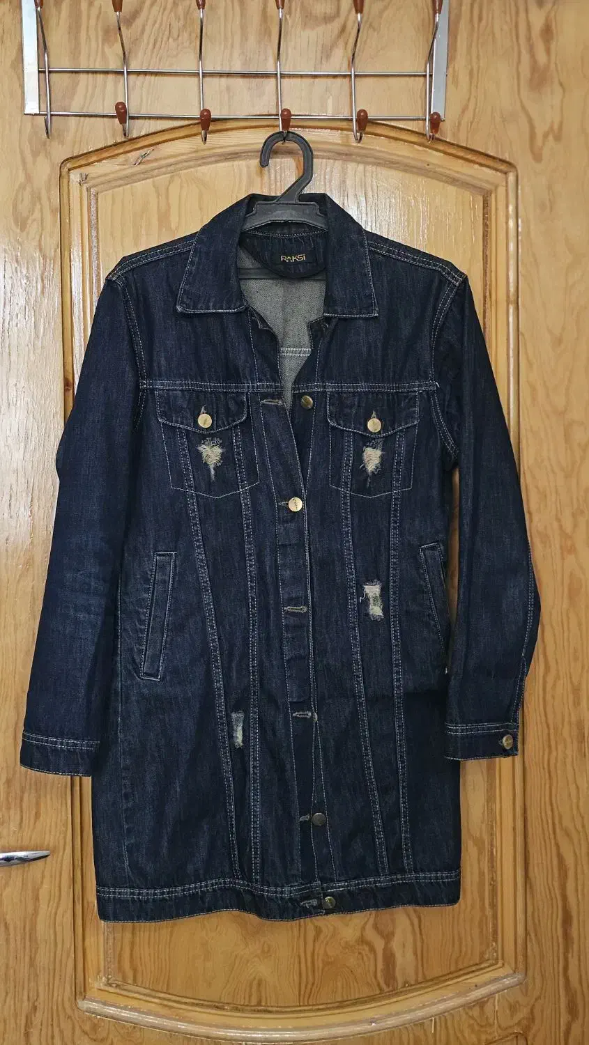 کت جین سرمه ای|لباس|آران و بیدگل, |دیوار