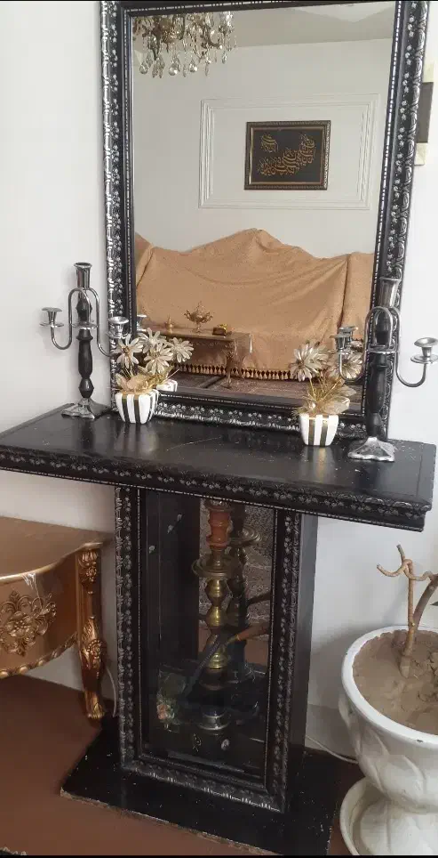 آینه کنسول ام دی اف|بوفه، ویترین، کنسول|خوی, |دیوار