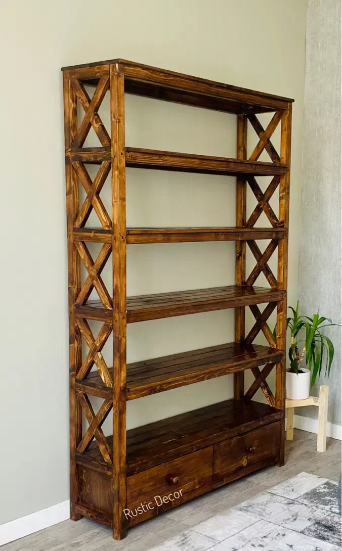 کتابخانه چوبی|کتابخانه، شلف، قفسه‌های دیواری|تهران, شادآباد|دیوار