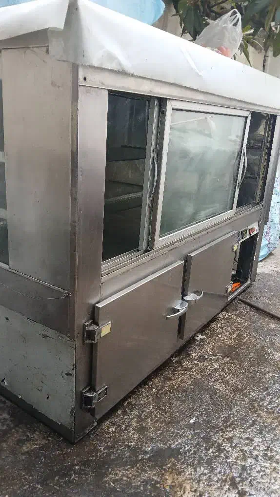 ویترین یخچال دار استیل شیشه گرد فریدونی|فروشگاه و مغازه|رشت, نامجو|دیوار