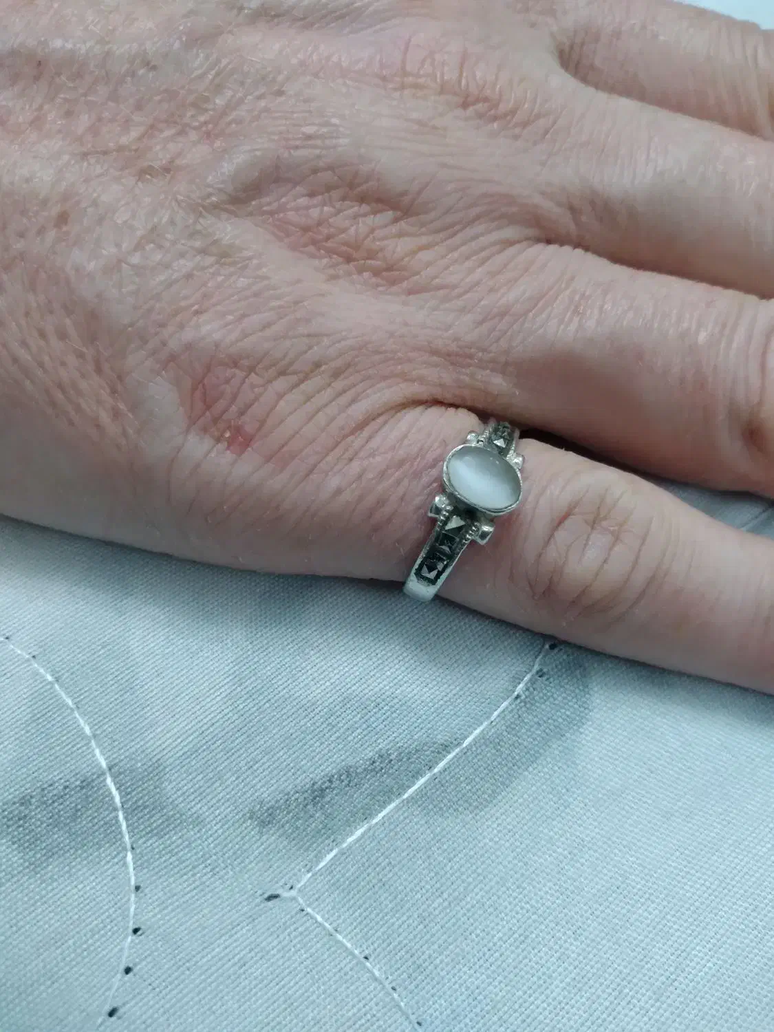 انگشتر نقره چشم ببر|جواهرات|تاکستان, |دیوار