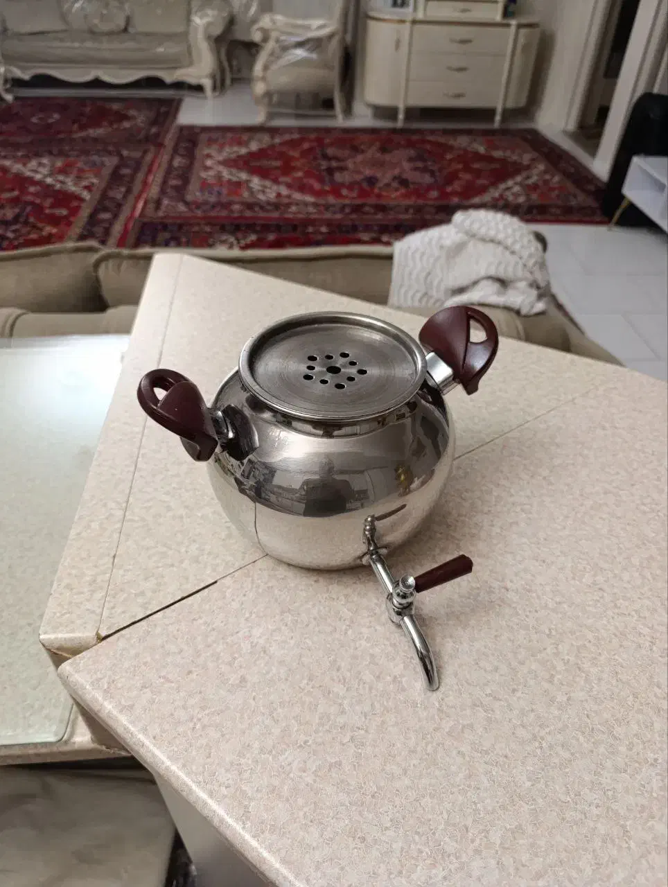 کتری روگازی تمام استیل نو استفاده نشده|قوری، کتری، قهوهساز دستی|تبریز, |دیوار