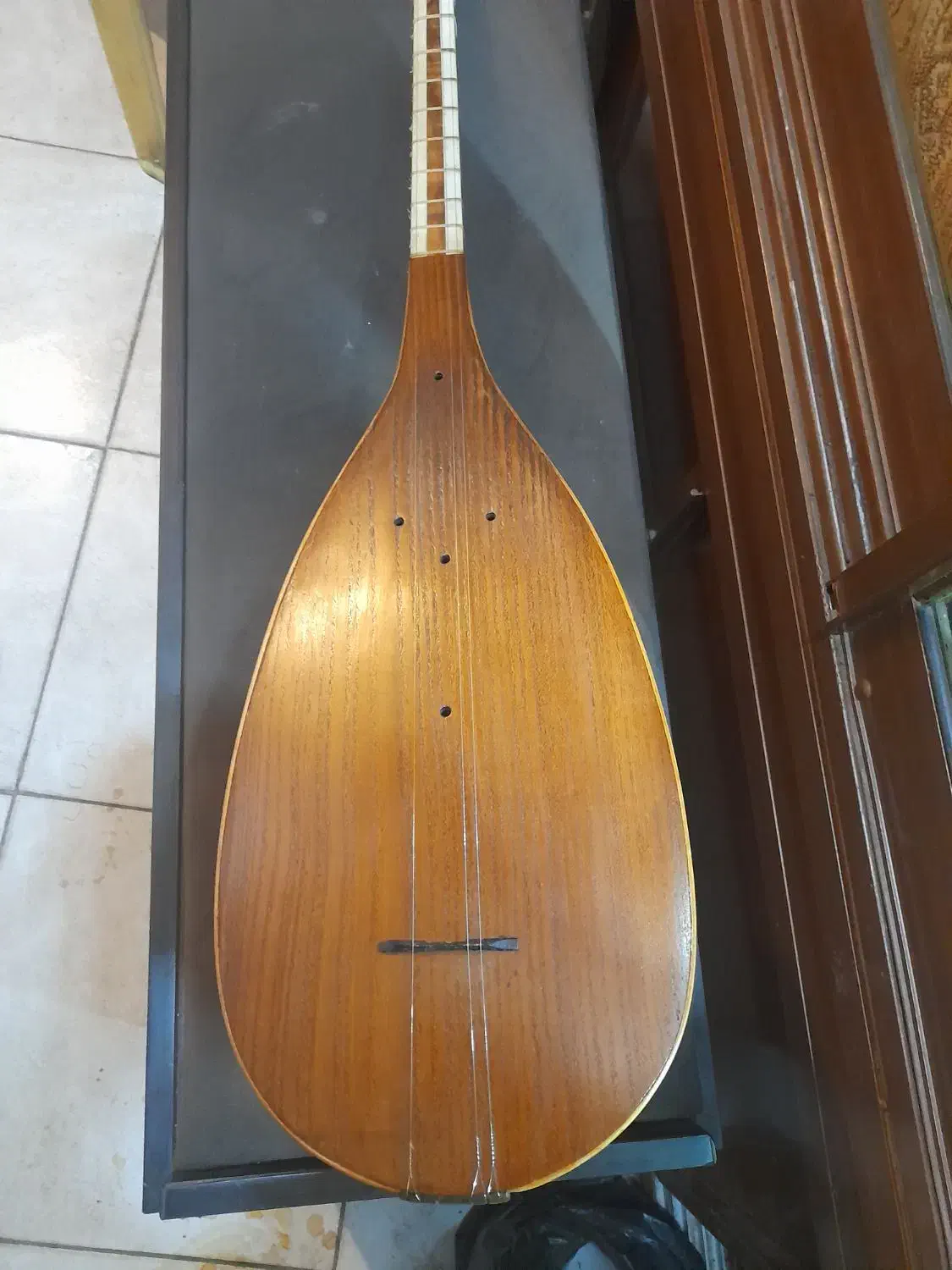 تنبور ترکه ای  قدیمی تیکه کاری|سازهای سنتی|تهران, باغ فیض|دیوار