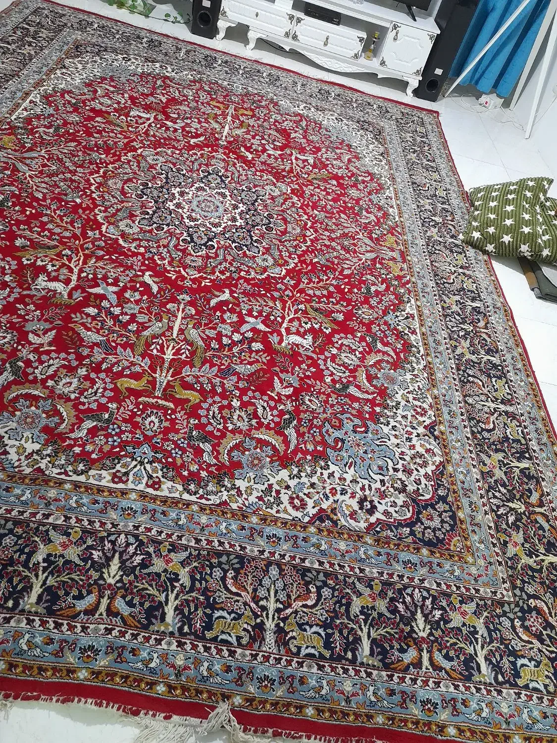 فرش راون ماشینی کارکرده|فرش|صفادشت, |دیوار