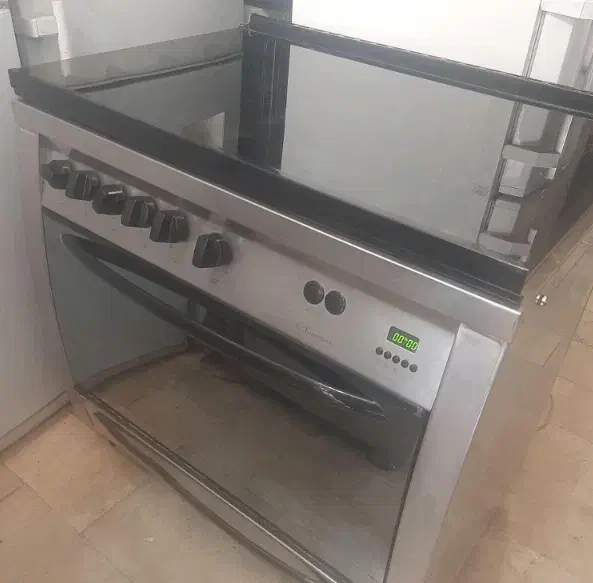 تکنو گاز ۵ شعله فر دار تمام استیل درحدنو|اجاق گاز و لوازم برقی پخت‌وپز|آشخانه, |دیوار