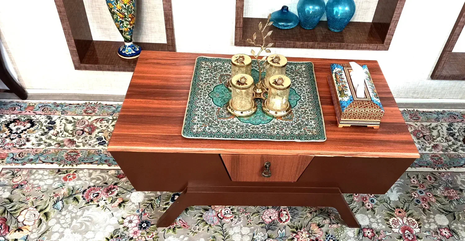 میز جلو مبلی و ۳ عدد میز عسلی|مبلمان خانگی و میز عسلی|اردبیل, |دیوار