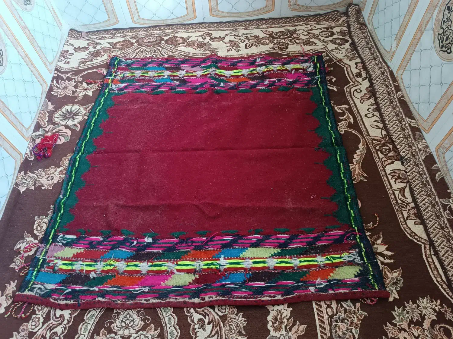 گلیم دست بافت|گلیم، جاجیم، گبه|بیرجند, |دیوار