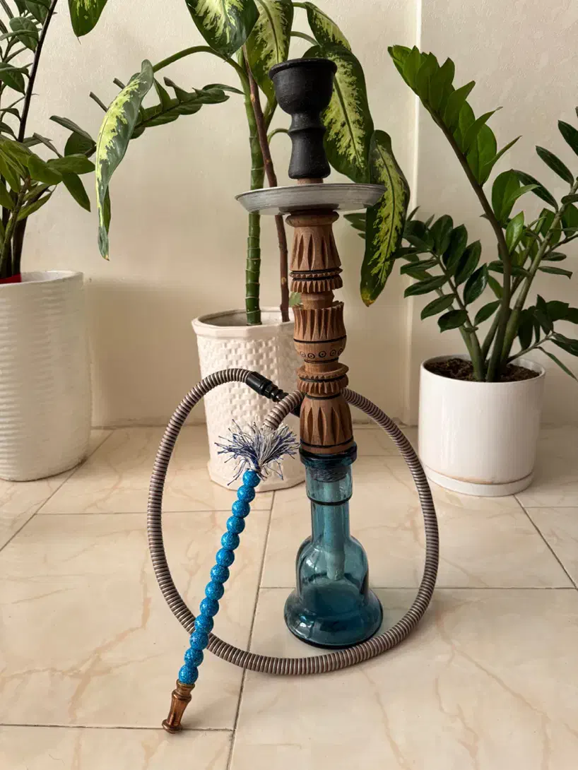 قلیان/قلیون چوب گردو نو ، زیبا و خاص|صنایع دستی و سایر لوازم تزئینی|مشهد, امیریه|دیوار