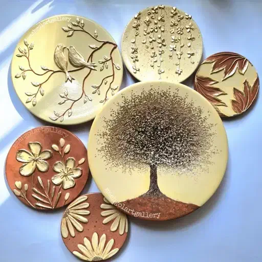 دیوارکوب سفالی .ظروف سفالی ،|صنایع دستی و سایر لوازم تزئینی|آزادشهر, |دیوار