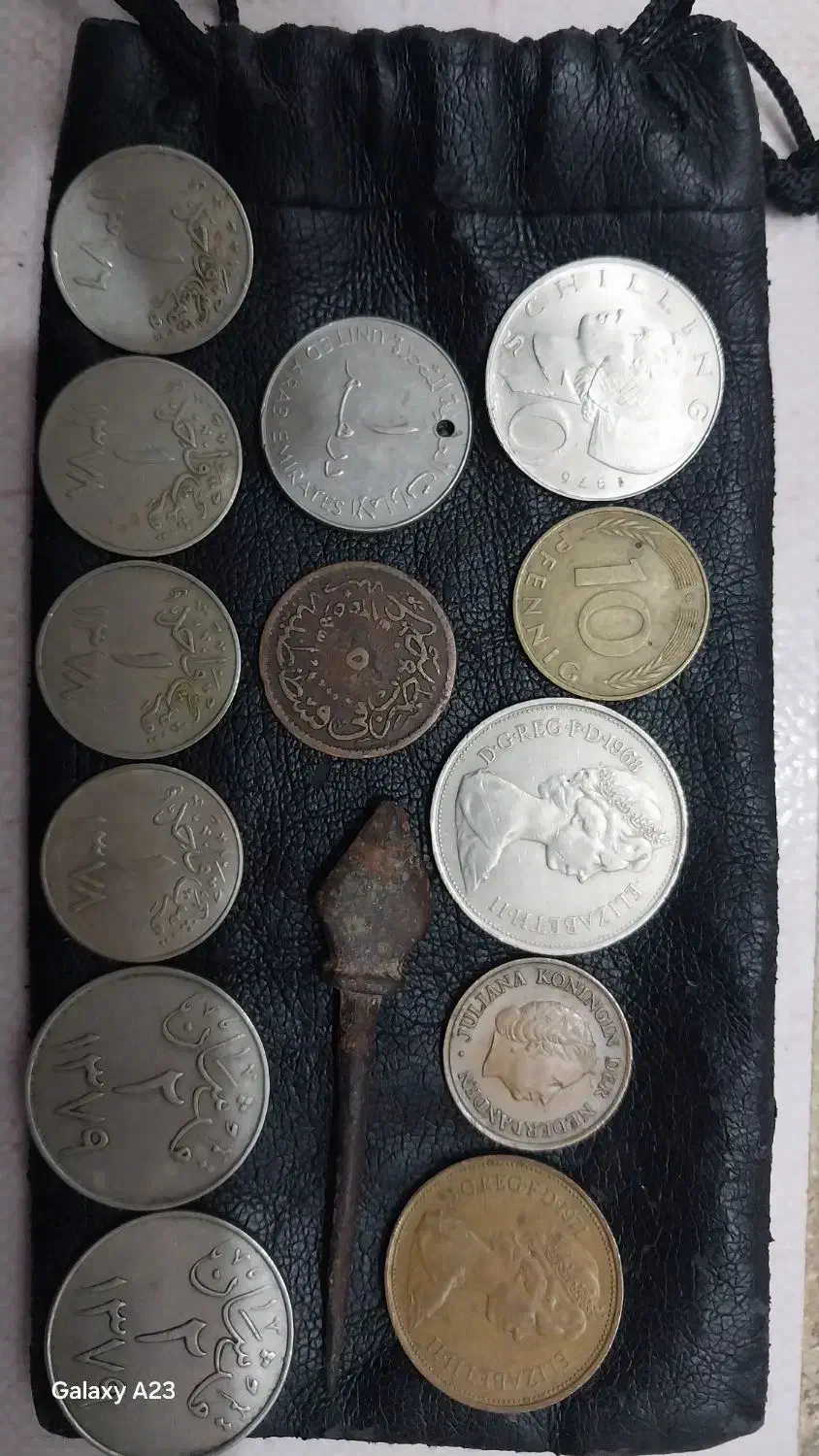 سکه قدیم شمایل امام علی،شاباش طاووس سکه پهلوی،نقره|کلکسیون سکه، تمبر، اسکناس|هرسین, |دیوار