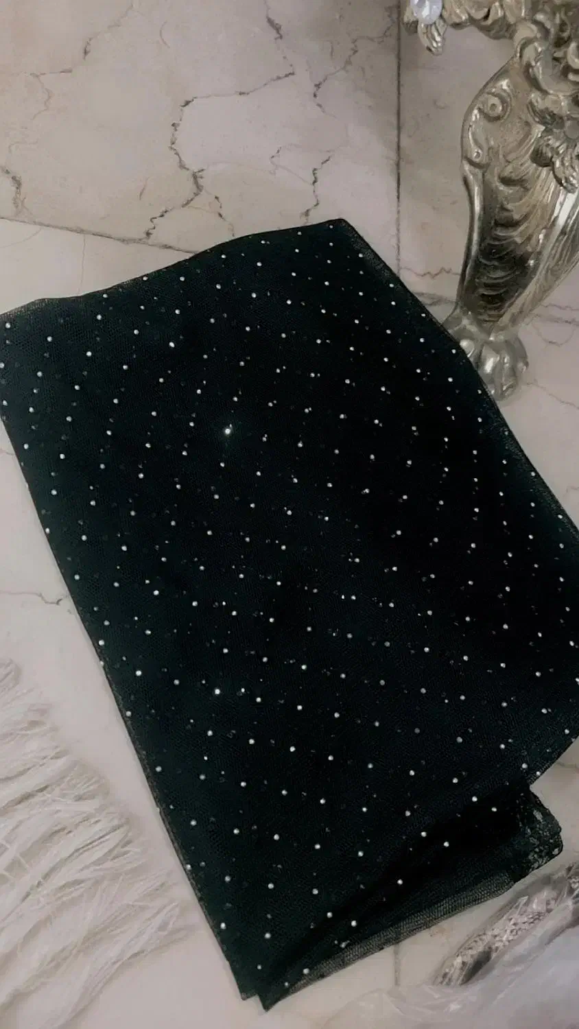 شال مخمل نگین دار|لباس|فارسان, |دیوار